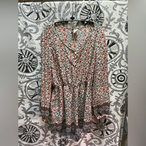 Long sleeve lightweight romper